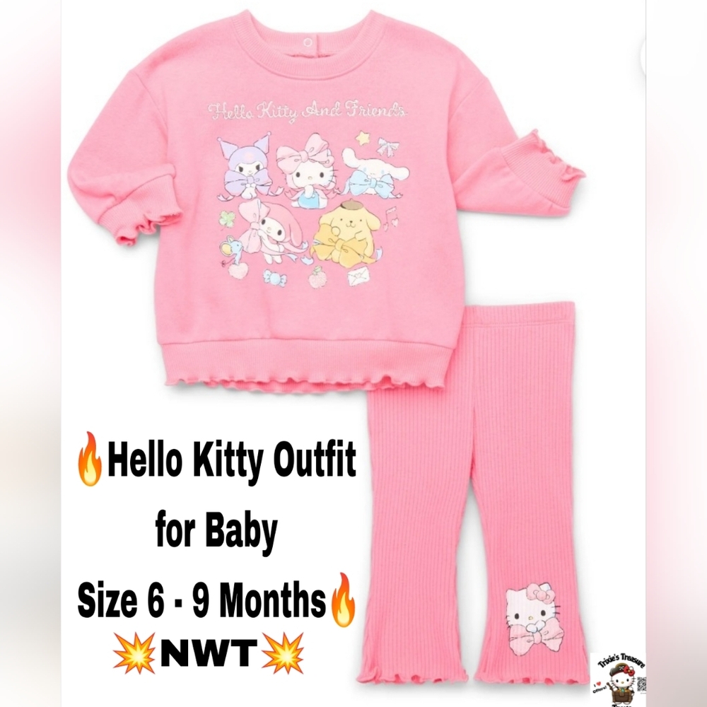 Hello Kitty Baby Outfit - Size 6-9 Months